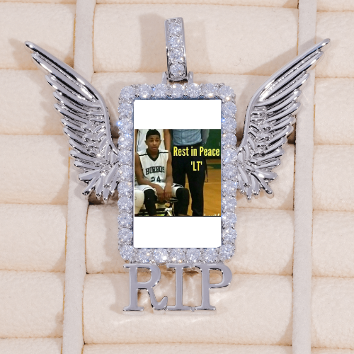 RIP WING 3D CUSTOM PICTURE PENDANT