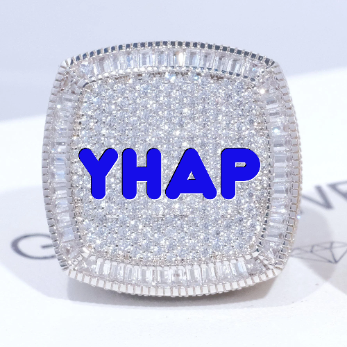 CUSTOM LETTER 3D ICED RING