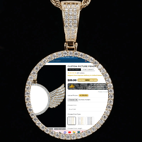 CUSTOM PICTURE PENDANT STYLE-1