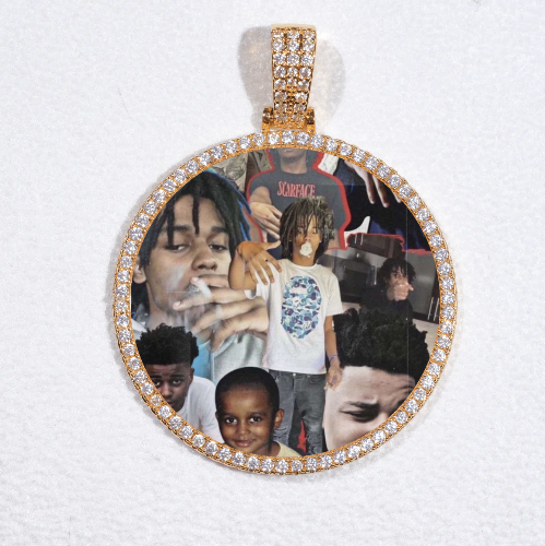 MEDIUM 3D CIRCLE CUSTOM PICTURE PENDANT