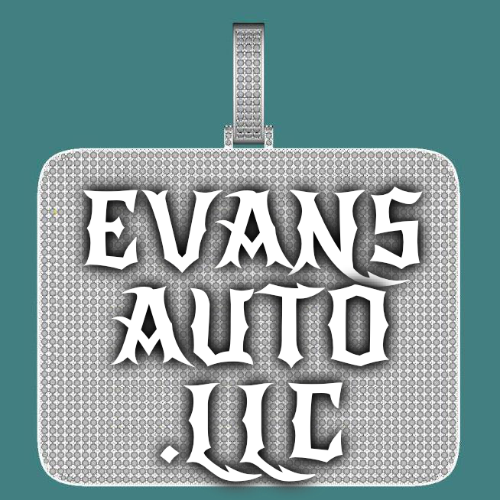 CUSTOM LETTER NECKLACE 3D BIG SQUARE