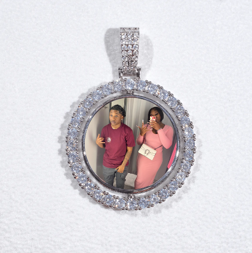 3D Spinning 2-Faced Custom Picture Pendant