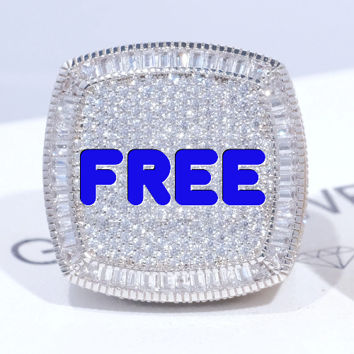 CUSTOM LETTER 3D ICED RING