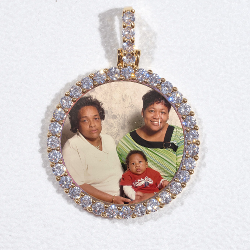 3D CIRCLE CUSTOM PICTURE PENDANT SMALL SIZE