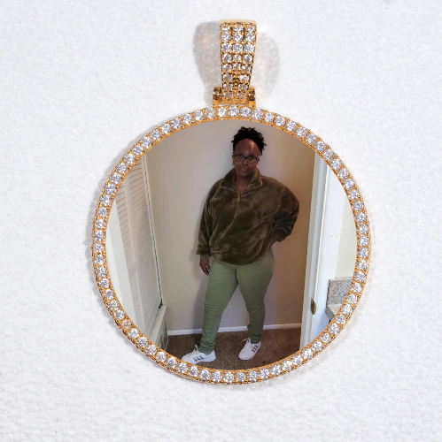 MEDIUM 3D CIRCLE CUSTOM PICTURE PENDANT