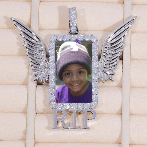 RIP WING 3D CUSTOM PICTURE PENDANT