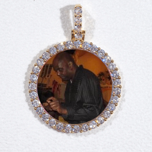 3D CIRCLE CUSTOM PICTURE PENDANT SMALL SIZE