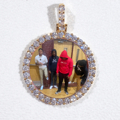 3D CIRCLE CUSTOM PICTURE PENDANT SMALL SIZE