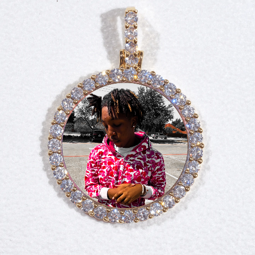 3D CIRCLE CUSTOM PICTURE PENDANT SMALL SIZE