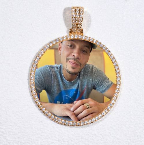 MEDIUM 3D CIRCLE CUSTOM PICTURE PENDANT