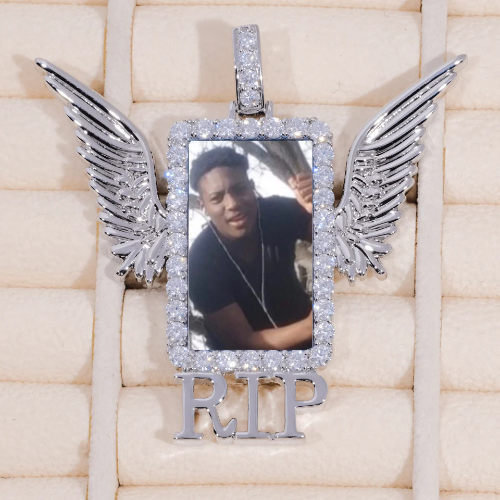 RIP WING 3D CUSTOM PICTURE PENDANT