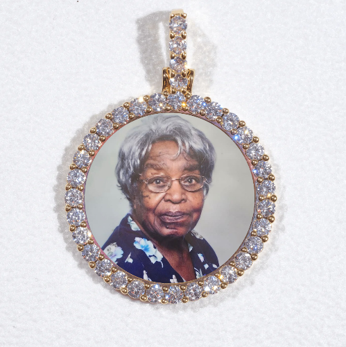 3D CIRCLE CUSTOM PICTURE PENDANT SMALL SIZE
