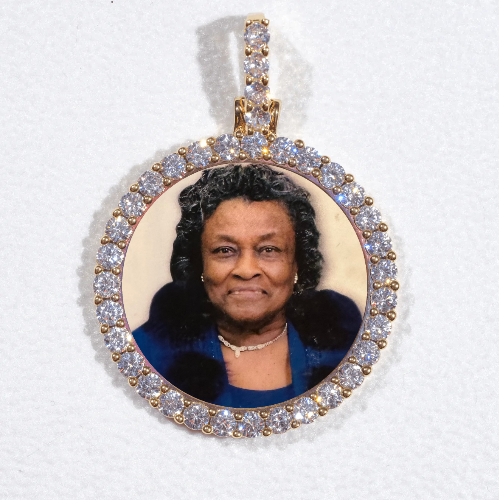 3D CIRCLE CUSTOM PICTURE PENDANT SMALL SIZE