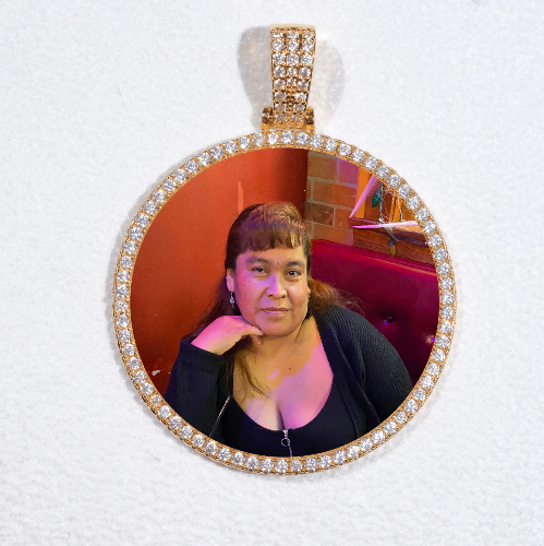 MEDIUM 3D CIRCLE CUSTOM PICTURE PENDANT