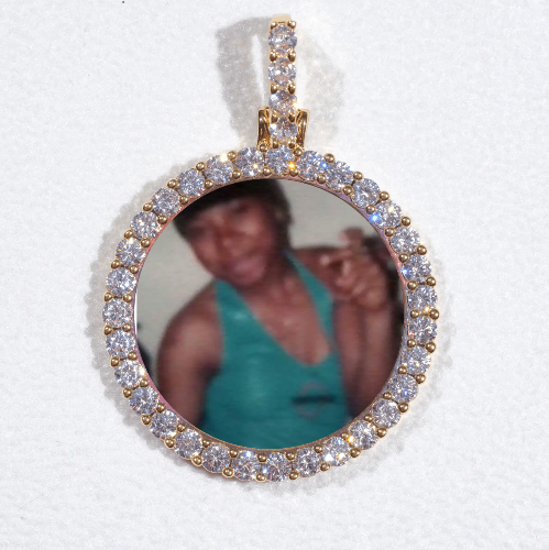 3D CIRCLE CUSTOM PICTURE PENDANT SMALL SIZE