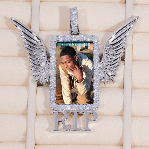 RIP WING 3D CUSTOM PICTURE PENDANT