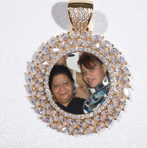 Large 3D Wheat Ear Custom Picture Pendant