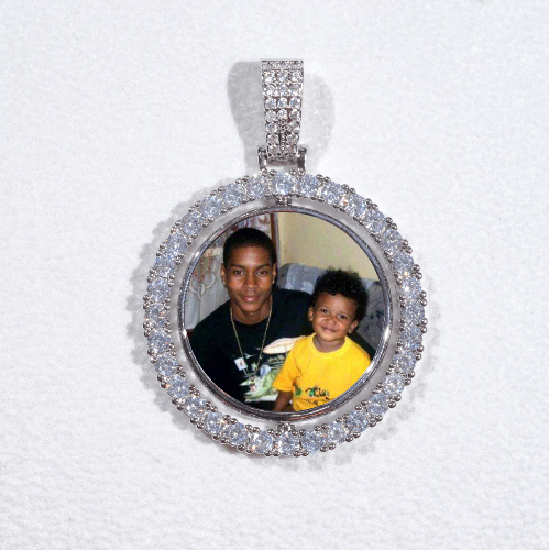 3D Spinning 2-Faced Custom Picture Pendant