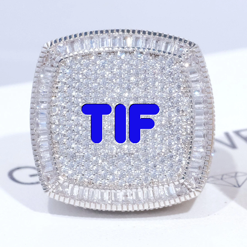 CUSTOM LETTER 3D ICED RING
