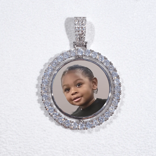 3D Spinning 2-Faced Custom Picture Pendant