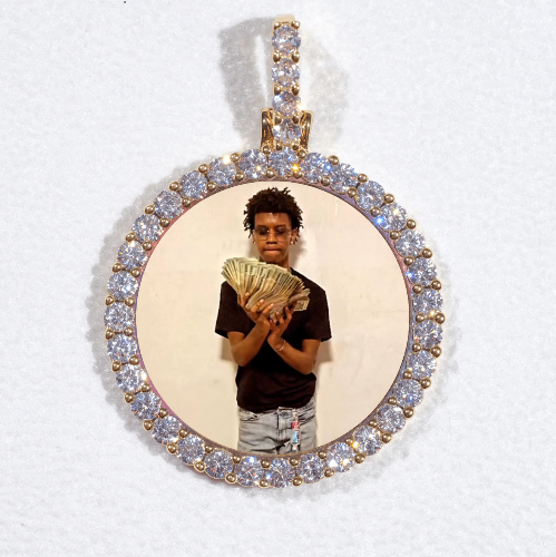 3D CIRCLE CUSTOM PICTURE PENDANT SMALL SIZE