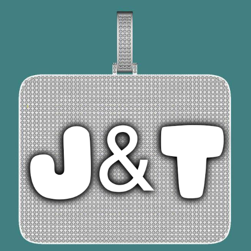 CUSTOM LETTER NECKLACE 3D BIG SQUARE