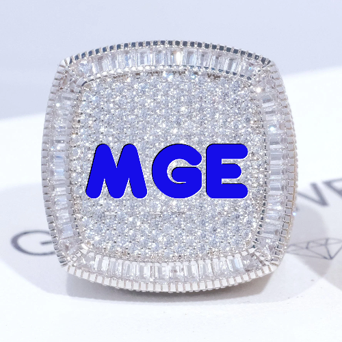 CUSTOM LETTER 3D ICED RING
