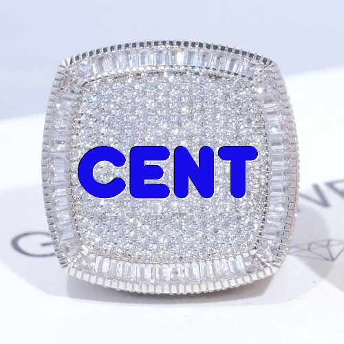 CUSTOM LETTER 3D ICED RING