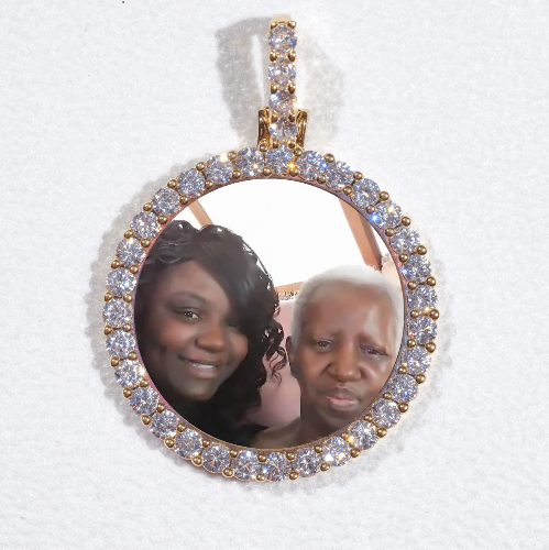 3D CIRCLE CUSTOM PICTURE PENDANT SMALL SIZE