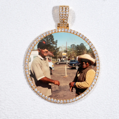MEDIUM 3D CIRCLE CUSTOM PICTURE PENDANT