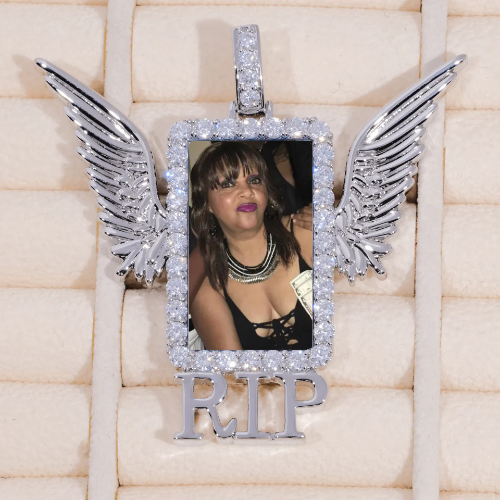 RIP WING 3D CUSTOM PICTURE PENDANT