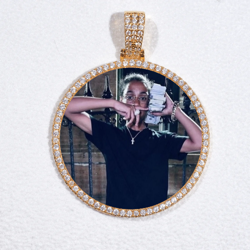 MEDIUM 3D CIRCLE CUSTOM PICTURE PENDANT