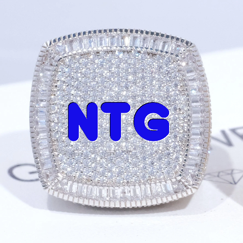 CUSTOM LETTER 3D ICED RING