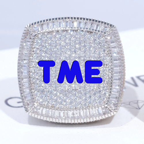 CUSTOM LETTER 3D ICED RING