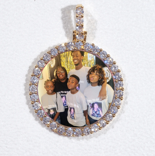3D CIRCLE CUSTOM PICTURE PENDANT SMALL SIZE