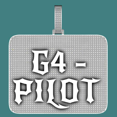 CUSTOM LETTER NECKLACE 3D BIG SQUARE