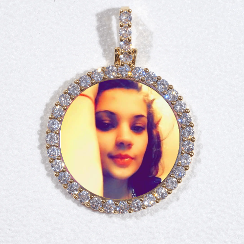 3D CIRCLE CUSTOM PICTURE PENDANT SMALL SIZE