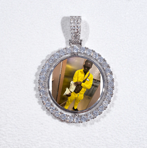 3D Spinning 2-Faced Custom Picture Pendant