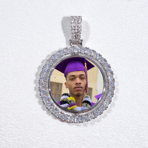 3D Spinning 2-Faced Custom Picture Pendant
