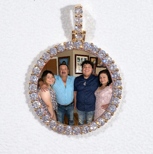 3D CIRCLE CUSTOM PICTURE PENDANT SMALL SIZE
