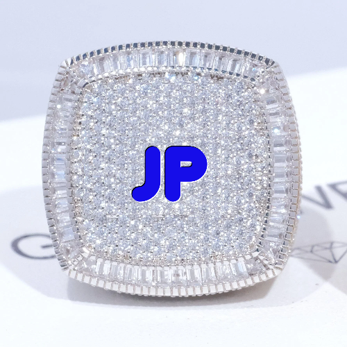 CUSTOM LETTER 3D ICED RING
