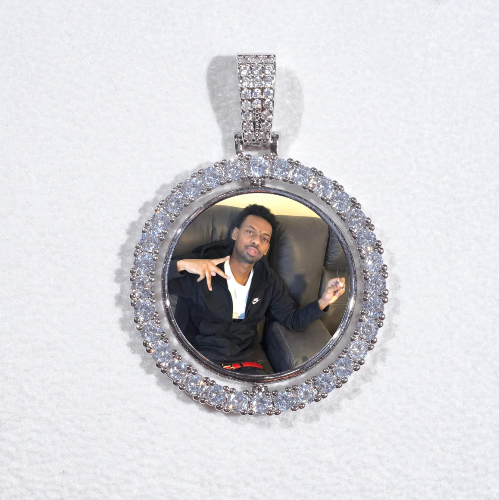 3D Spinning 2-Faced Custom Picture Pendant