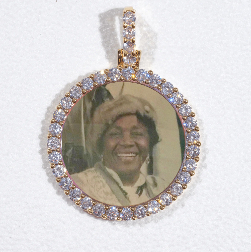3D CIRCLE CUSTOM PICTURE PENDANT SMALL SIZE