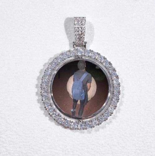 3D Spinning 2-Faced Custom Picture Pendant