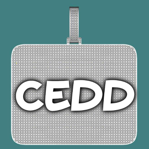 CUSTOM LETTER NECKLACE 3D BIG SQUARE