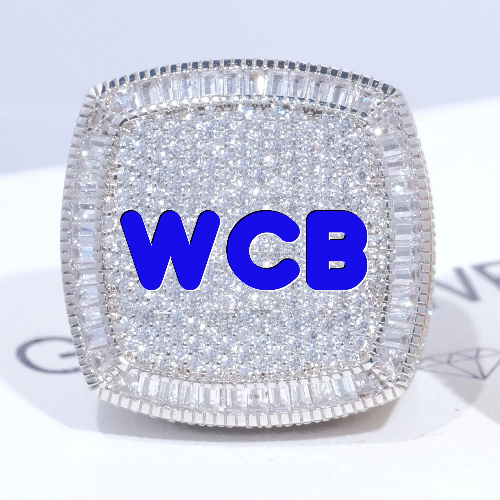 CUSTOM LETTER 3D ICED RING