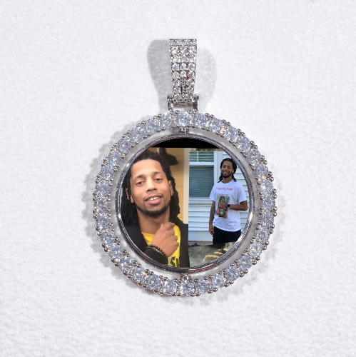 3D Spinning 2-Faced Custom Picture Pendant