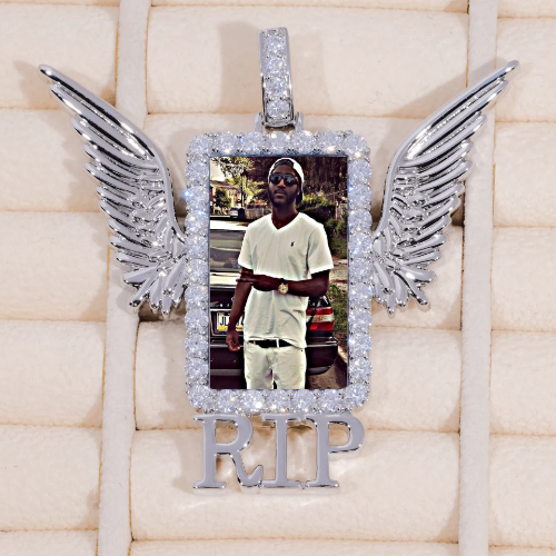 RIP WING 3D CUSTOM PICTURE PENDANT