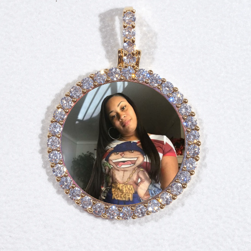 3D CIRCLE CUSTOM PICTURE PENDANT SMALL SIZE