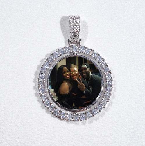 3D Spinning 2-Faced Custom Picture Pendant